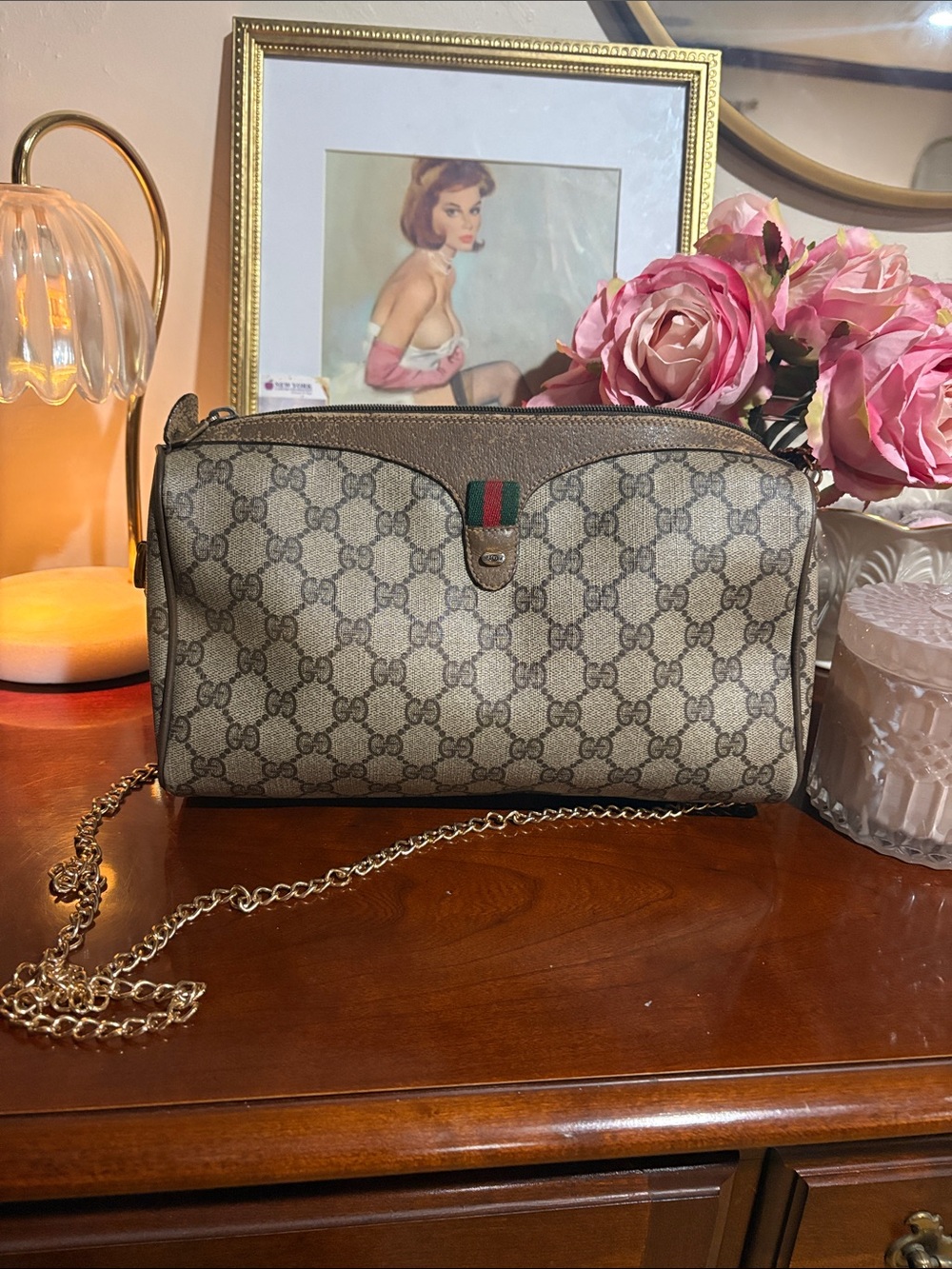 Authentic Vintage Gucci Ophidia Sherry Line Convertible Crossbody